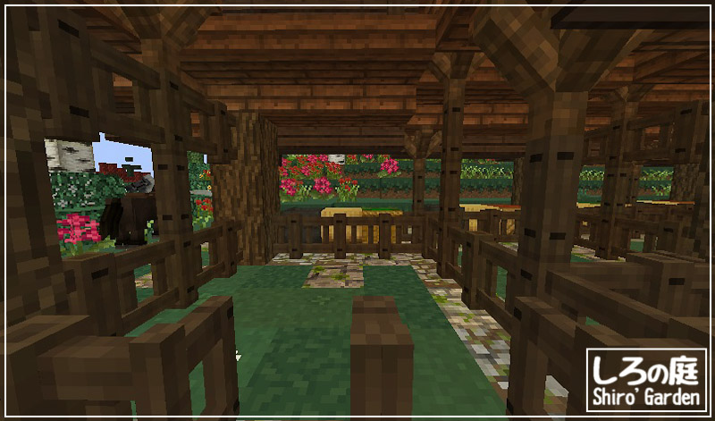 Minecraft ついに馬発見 馬牧場を建築します しろの庭 しろが