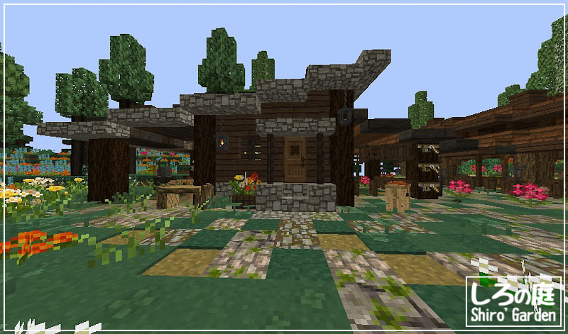 Minecraft ついに馬発見 馬牧場を建築します しろの庭 しろが
