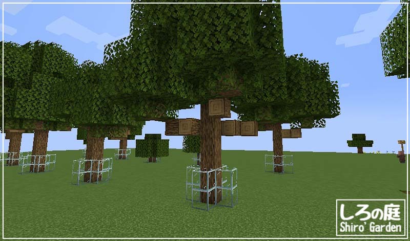 大きなオークの木の生やしかた しろの庭 しろがマインクラフトで遊ぶブログ
